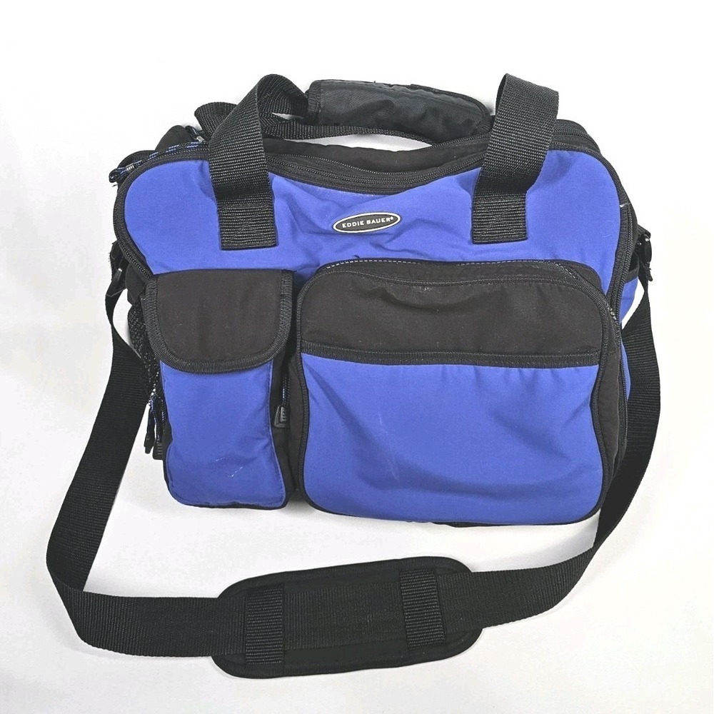 Vintage Eddie Bauer Canvas‎ Duffle Bag  Weekender Gym Carry On Messenger Camera